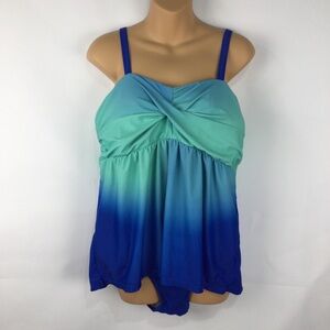 Two piece tankini‎ swimsuit 2XL